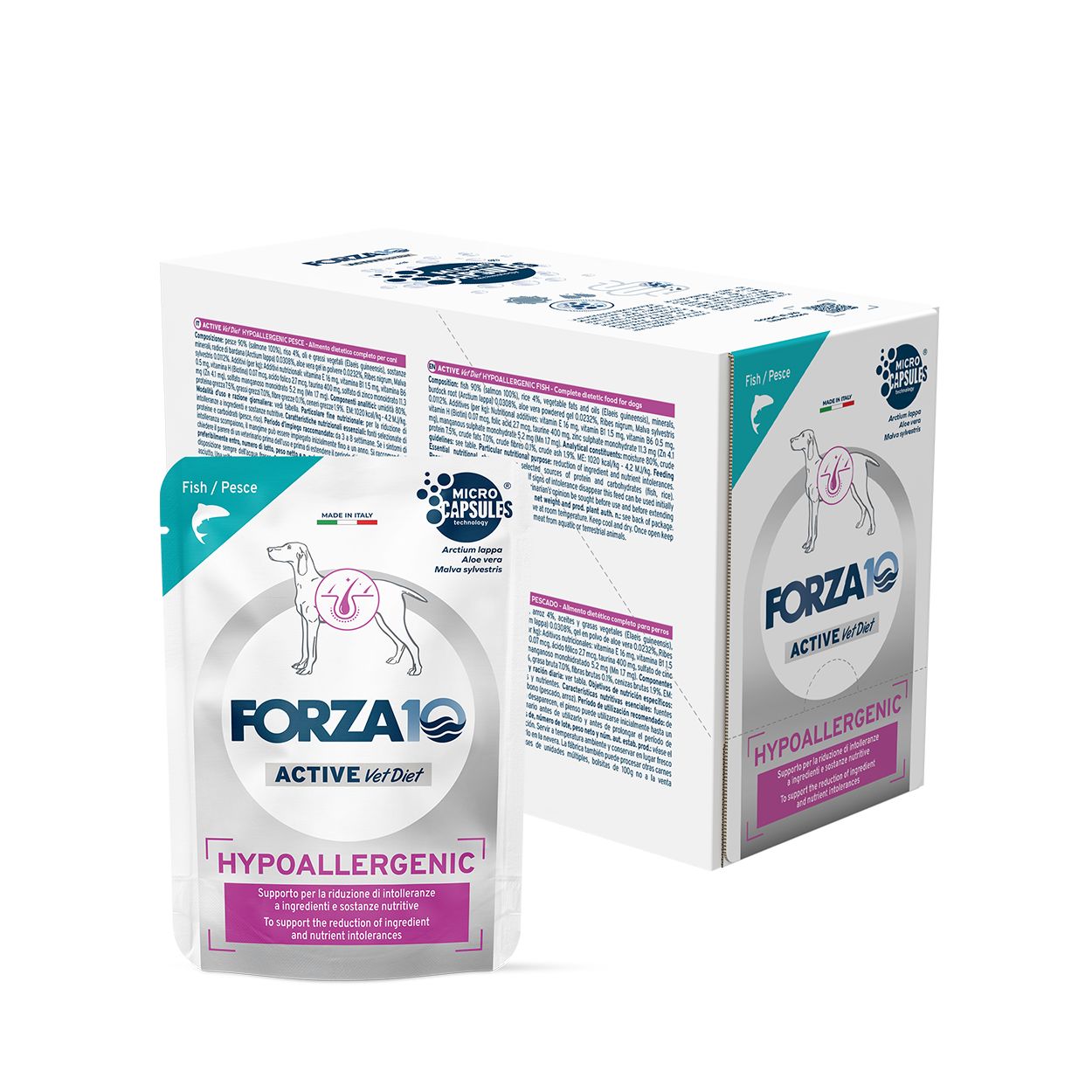 Forza 10 cane hypoallergenic actiwet pesce