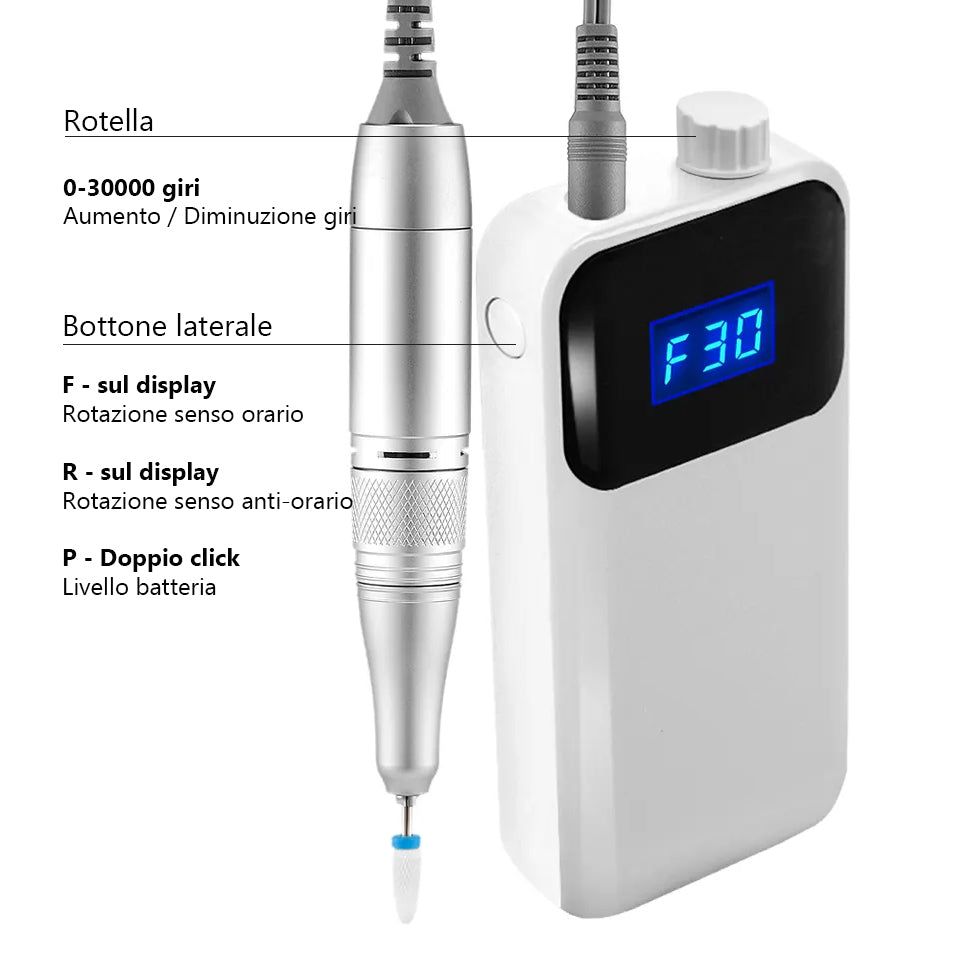 LCI Cosmetics - Master Pocket Wireless professional LCI - 30.000 giri