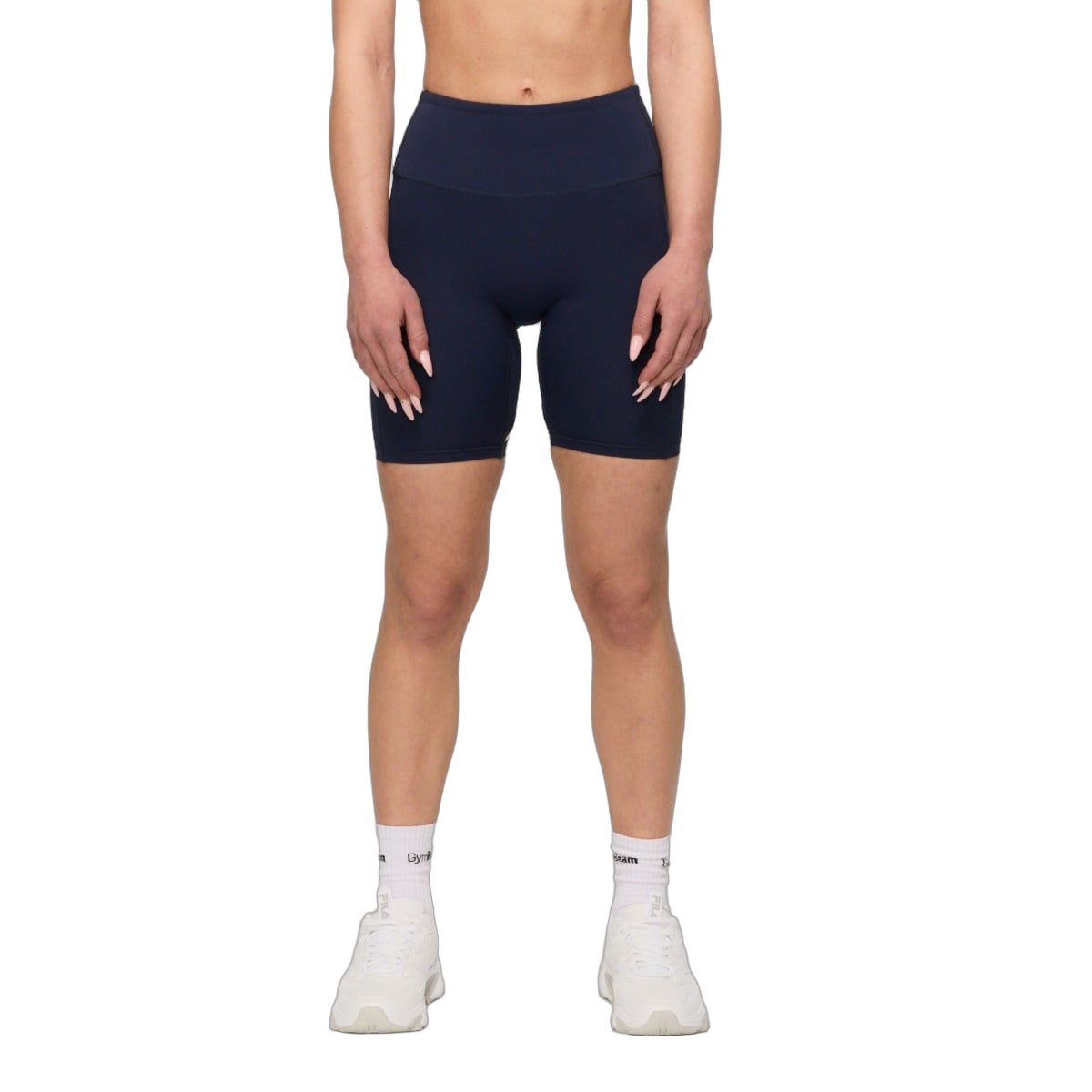 GymBeam Pantaloncini donna slim a vita alta Varsity Blue
