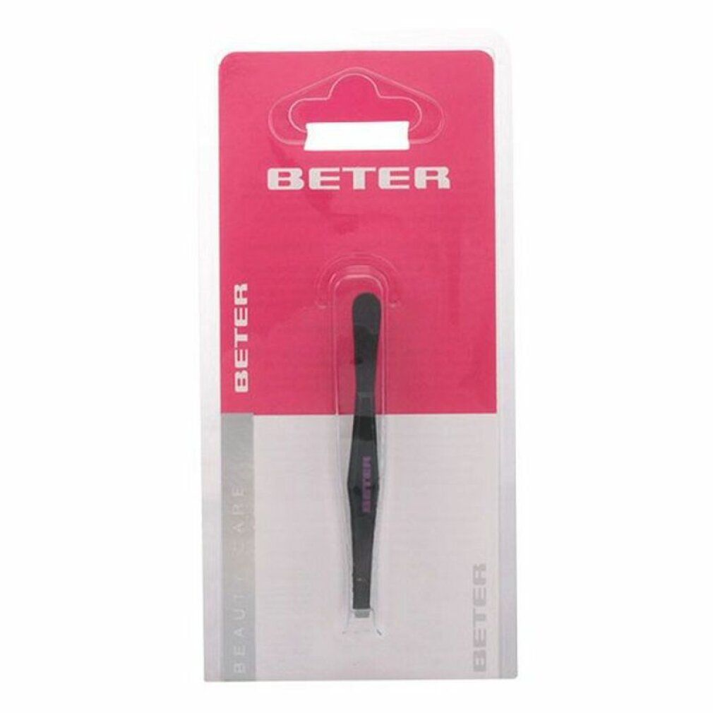 Pinzetta nera a punta dritta 7,5 cm