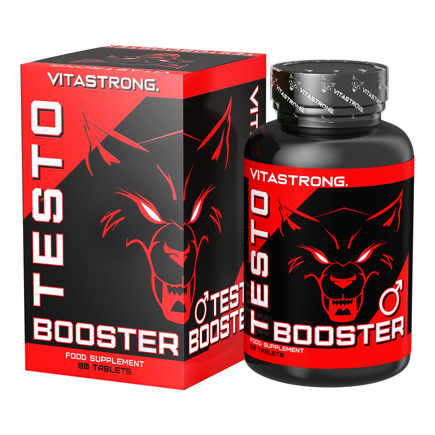 Vitastrong Testobooster - 90 Compresse, Supporto Ormonale Naturale