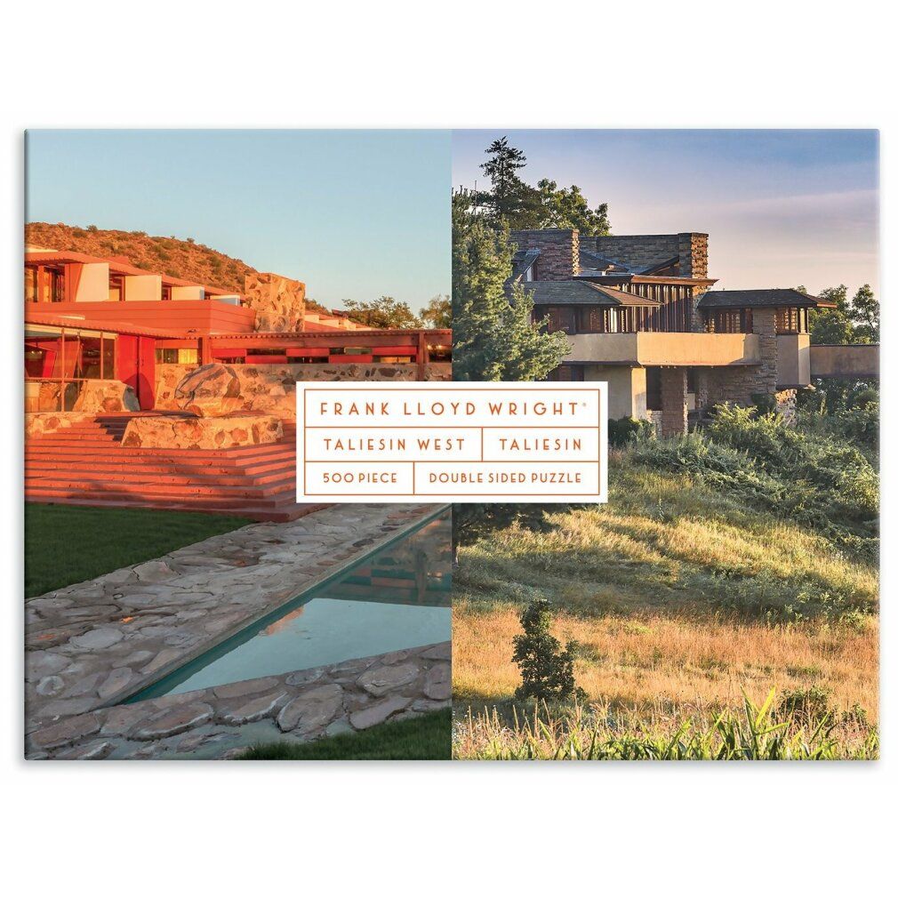 galison Frank Lloyd Wright bifacciale rätsel: Taliesin e Taliesin West 500 pezzi.