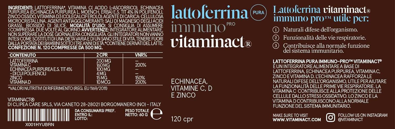 Vitaminact - Lattoferrina Immuno Pro