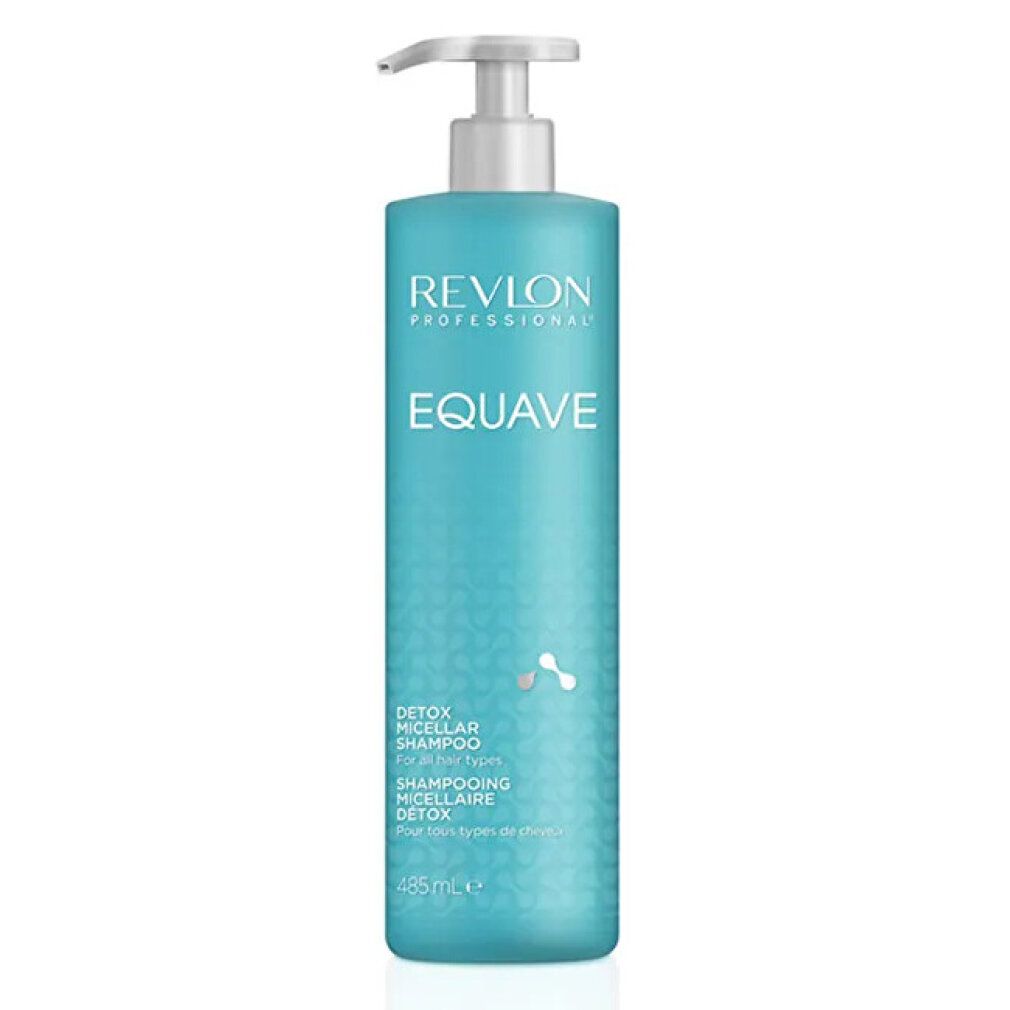 Flacone Revlon Professional Equave Detox Micellar Shampoo con erogatore, 485ml.