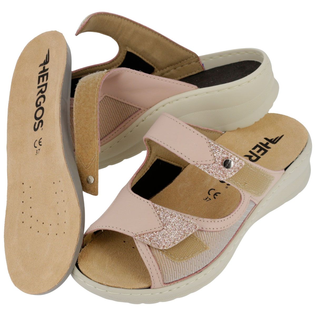 Hergos H2813 - Sabot in pelle con plantare estraibile