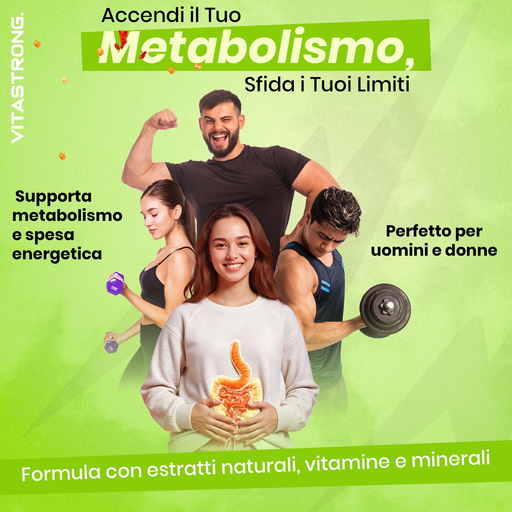 Vitastrong Z-F & DrainPure Night – Integratore termogenico e drenante notturno