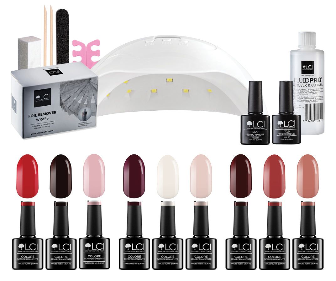 LCI Cosmetics - Super Kit Regalo - Semipermanente LCI - Led 48w