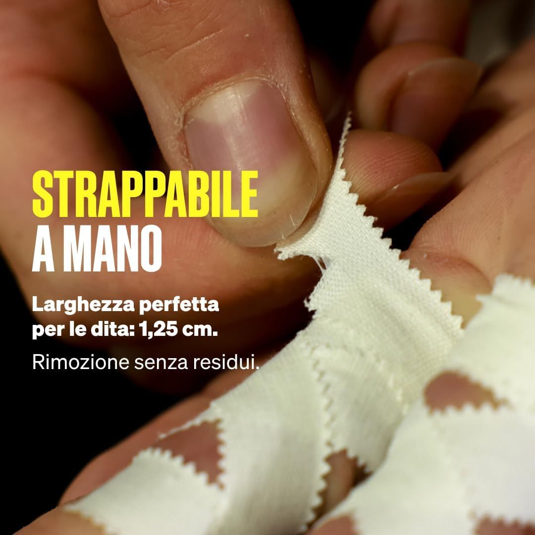 SPORTTAPE Tape da Arrampicata 1,25 cm x 10 m - Bianco