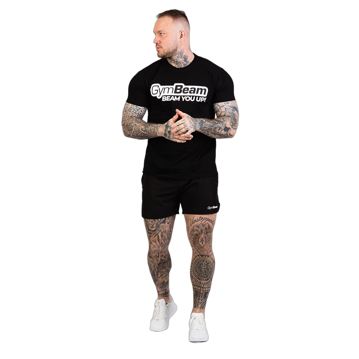 GymBeam T-shirt uomo Beam nera
