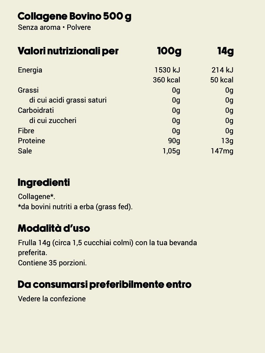 Carnivore Company Collagene grass fed