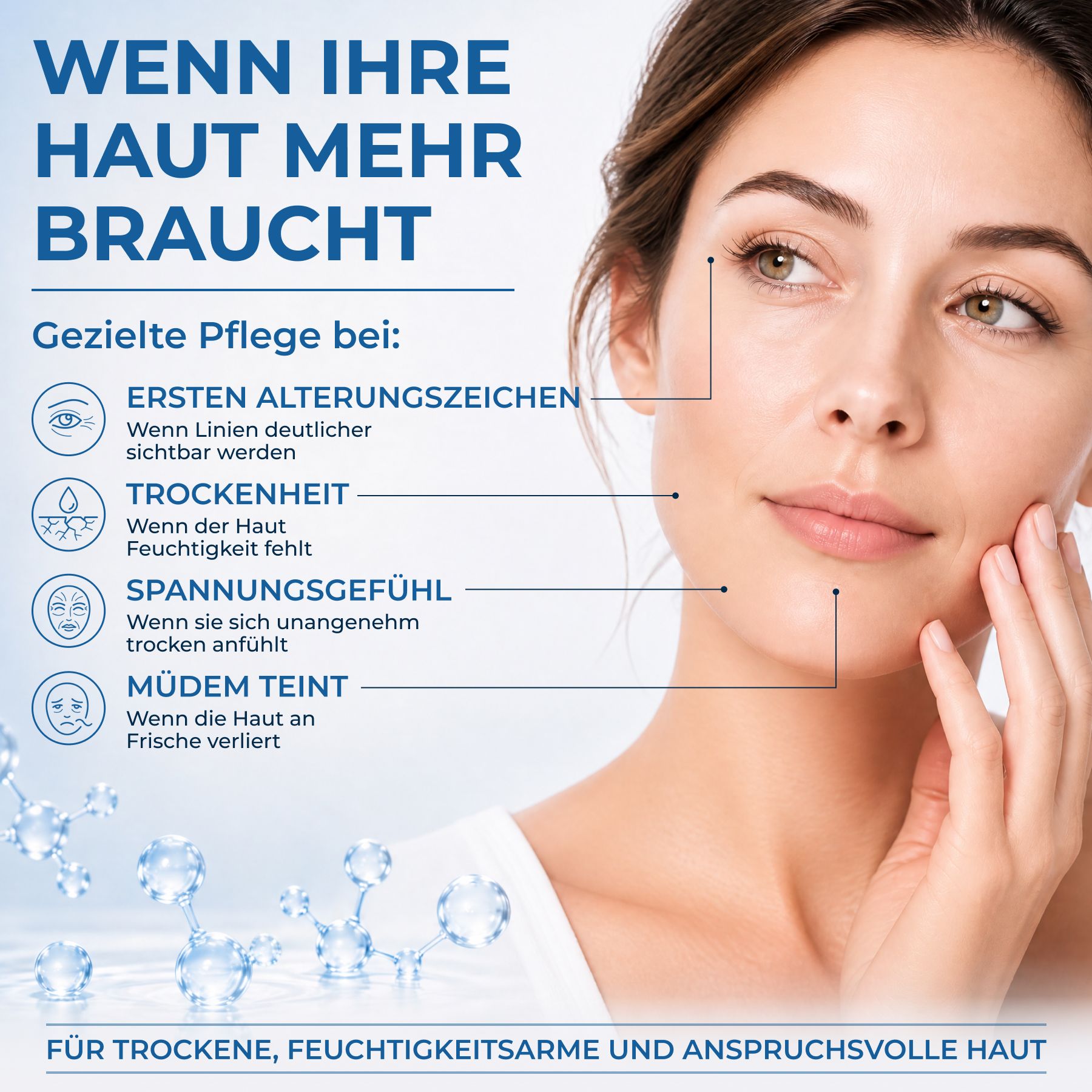 P-beauty Siero all'acido ialuronico Trattamento viso anti-età