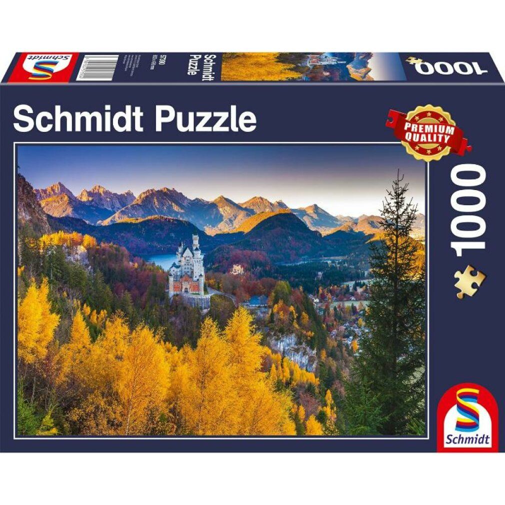 Puzzle da 1000 Pezzi - Neuschwanstein in Autunno