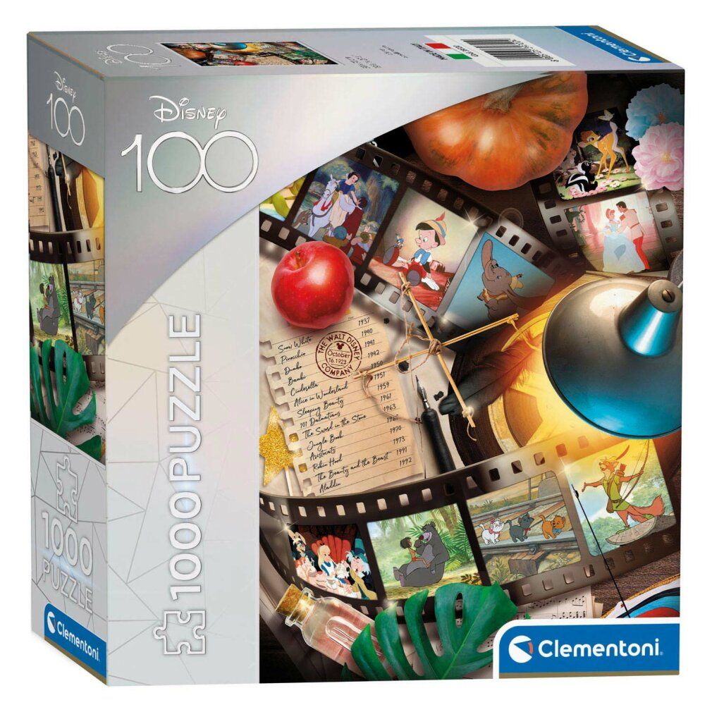 Clementoni 39720 - Puzzle da 1000 pezzi - Disney 100 - Disney Classic