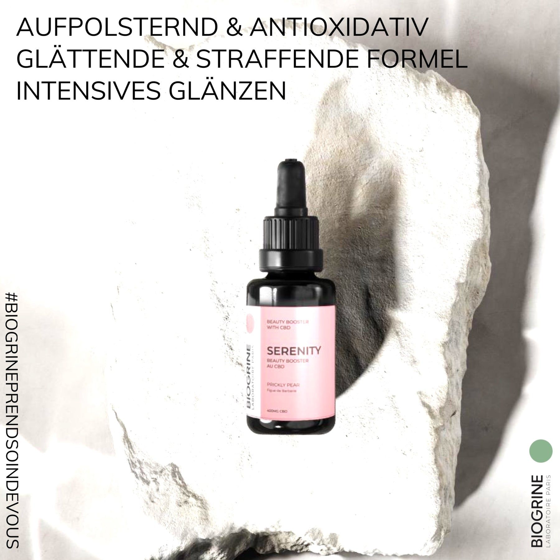 BIOGRINE Siero bellezza intensivo "SERENITY" – Booster al CBD e Fico d’India