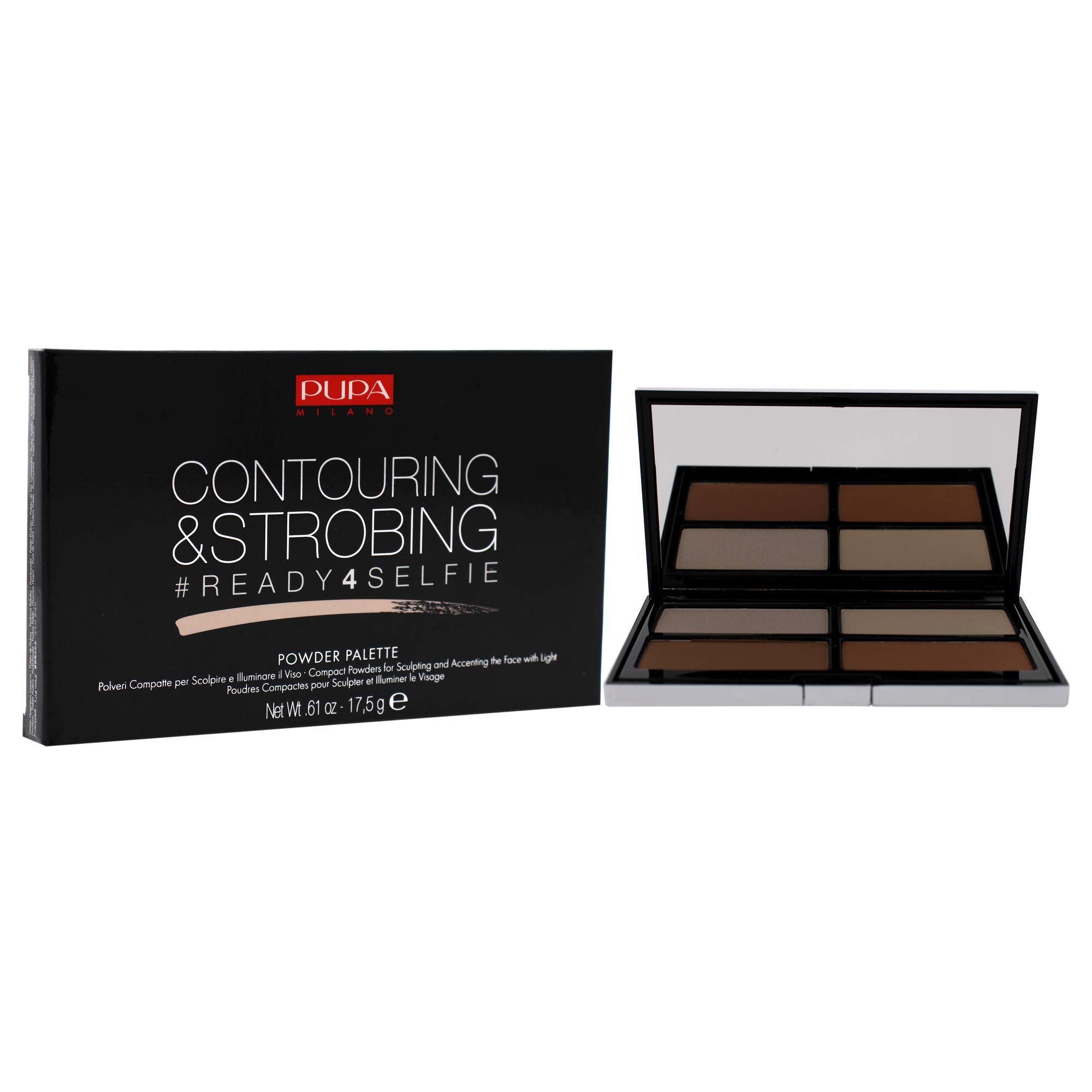Pupa Milano Palette Contouring & Strobing 17,5 g — tonalità 001