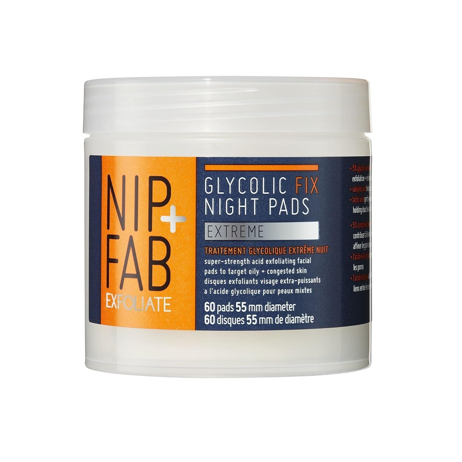 Nip+Fab Glycolic Fix Night Pads Extreme Peeling-Gesichtspads