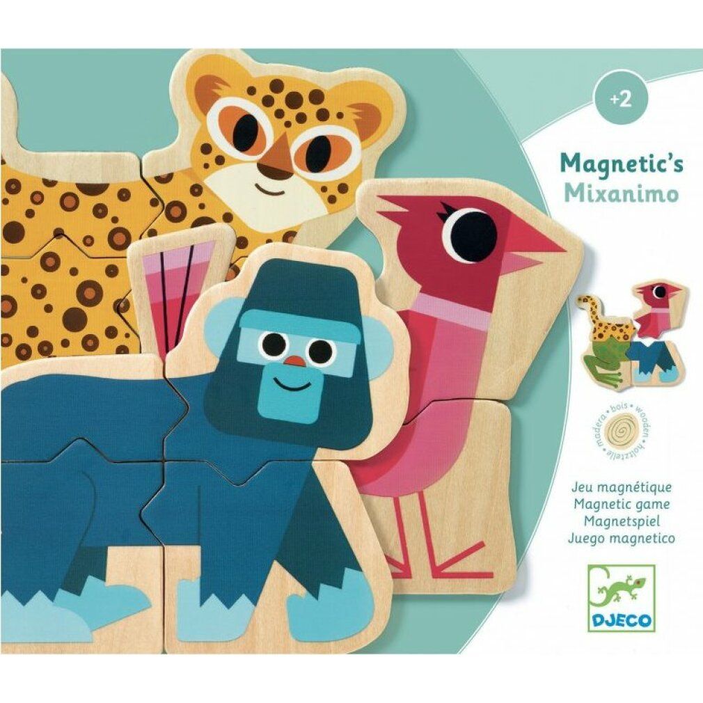 djeco Puzzle magnetico animali misti