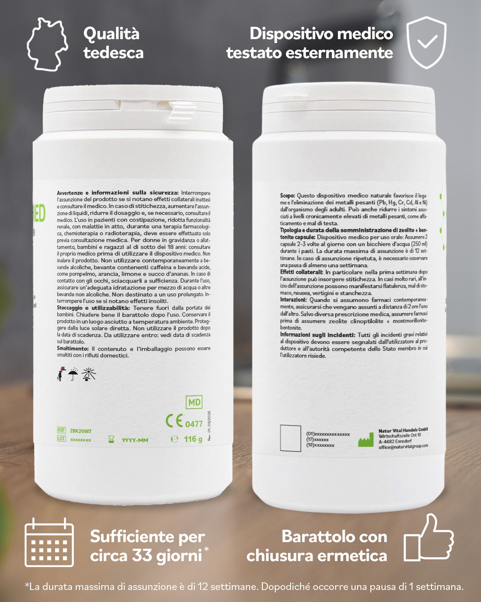 ZeoBent MED Capsule Detox