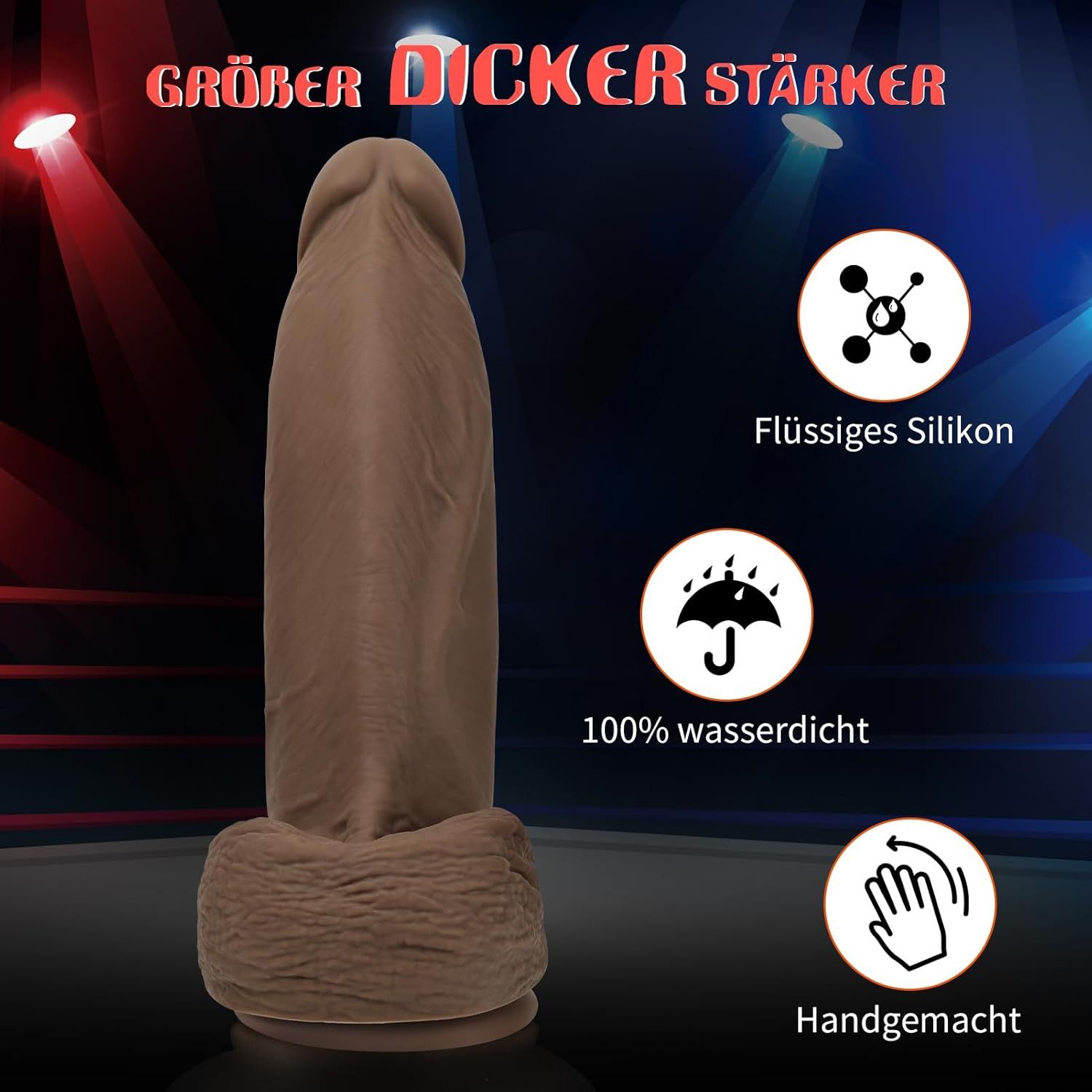 HIVEFUN Dildo realistico di grandi dimensioni