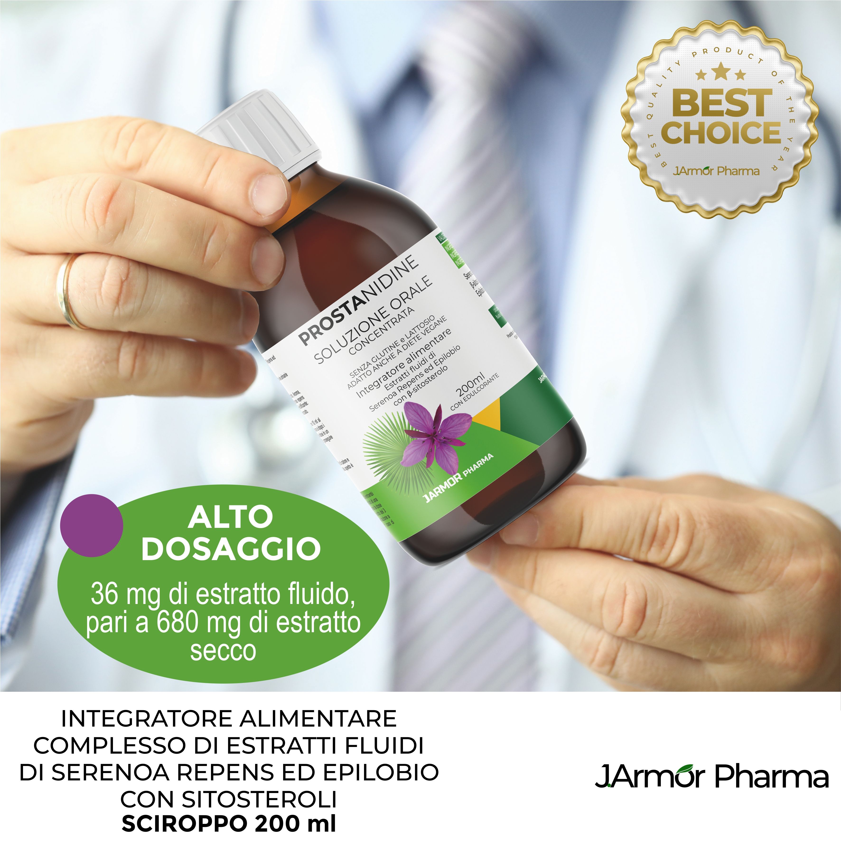 Serenoa Repens e Epilobio Liquido con β-Sitosterolo - Supporto Prostata e Vie Urinarie