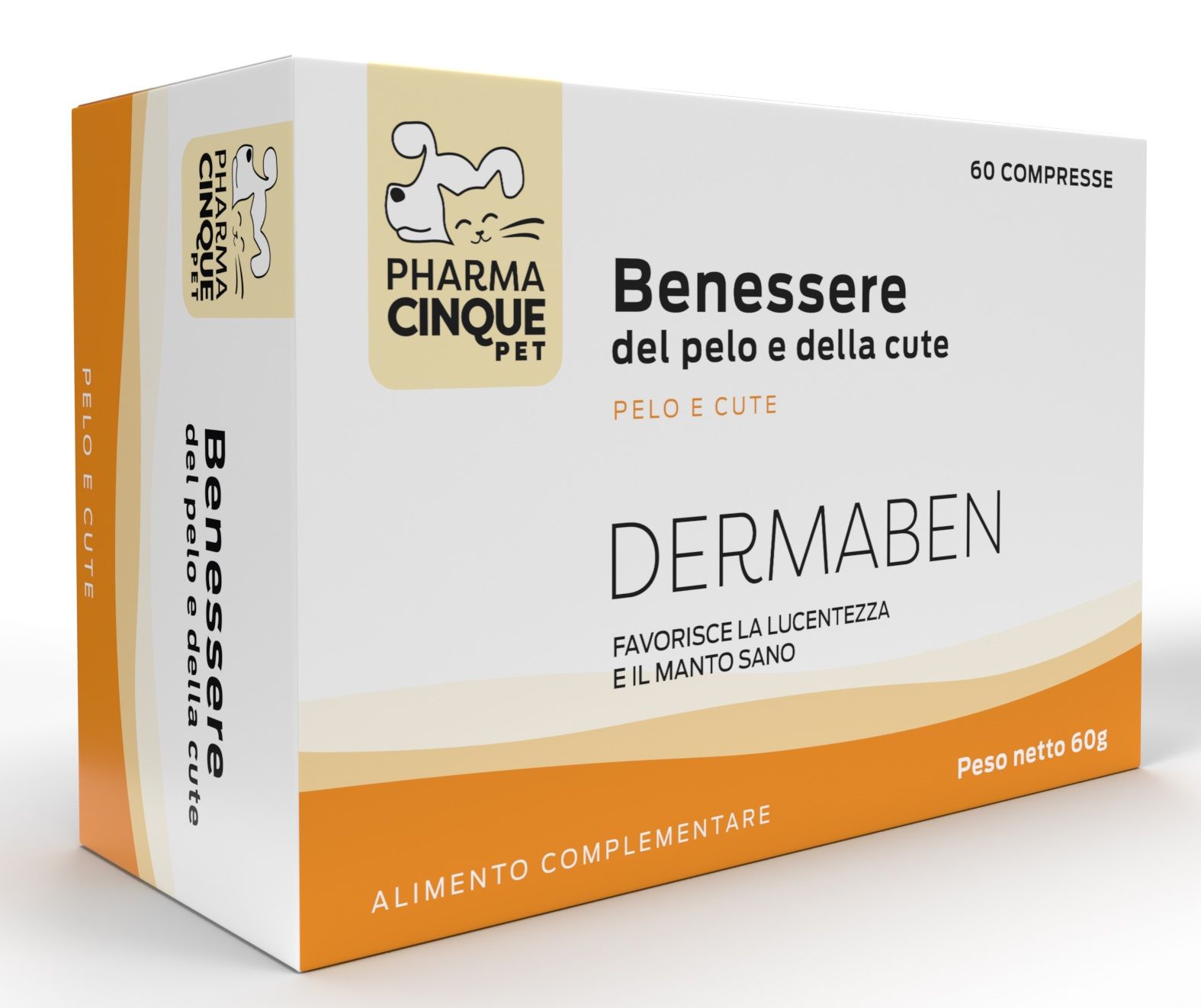 DERMABEN- integratore che supporta la cute e il pelo di cani e gatti.