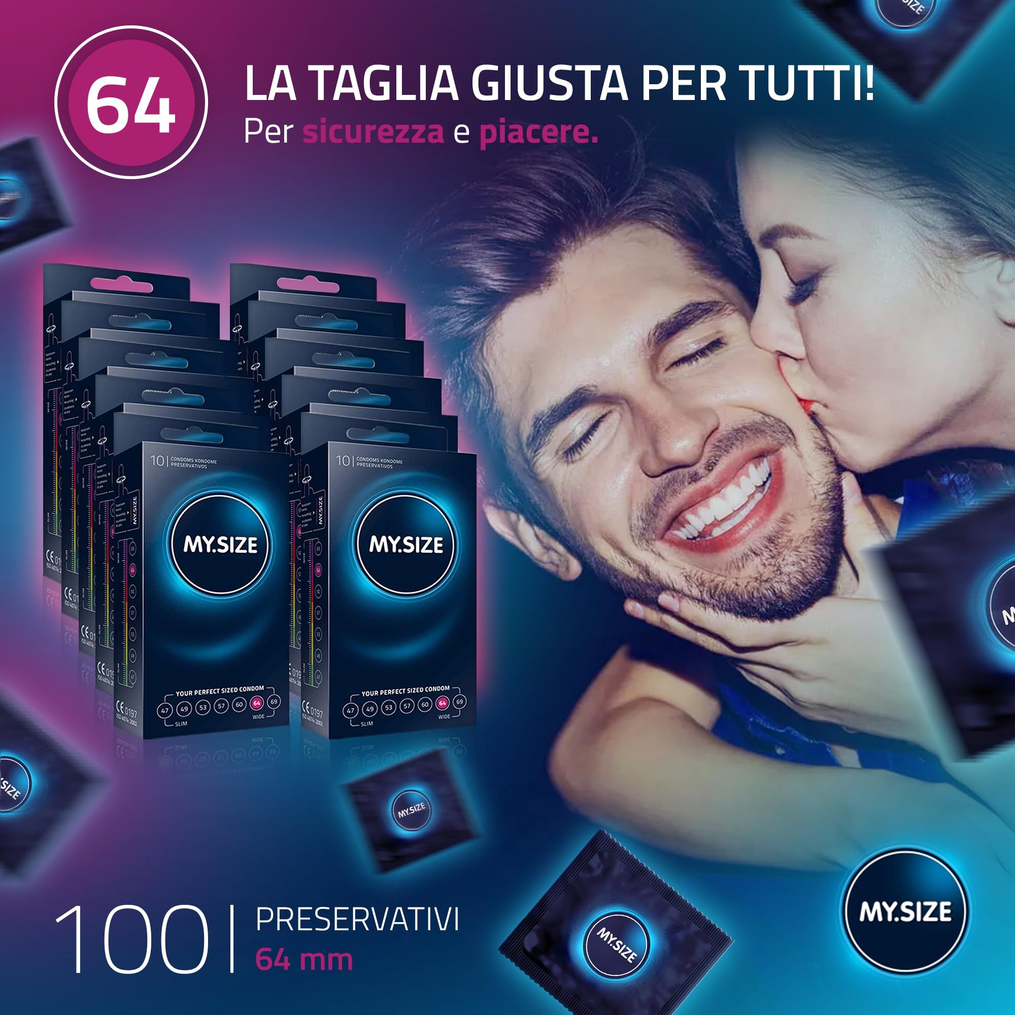 MY.SIZE Classic Preservativi Taglia 5 64mm