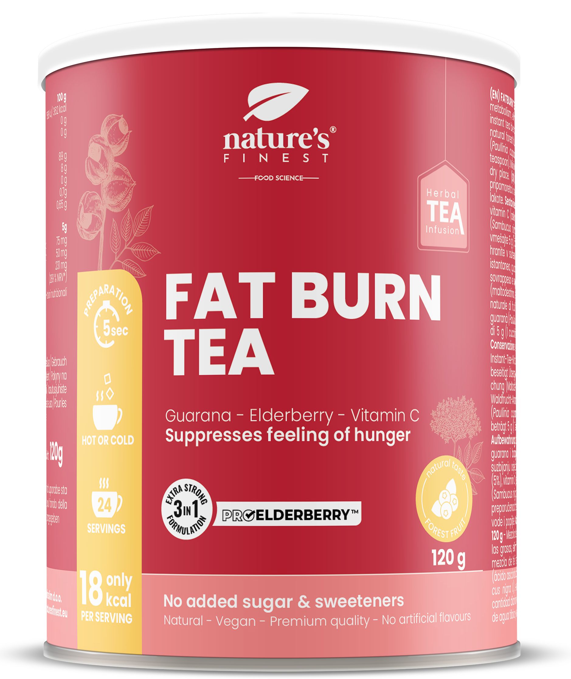 Nature's finest Fatburn Tea - Tè per dimagrire / bruciagrassi