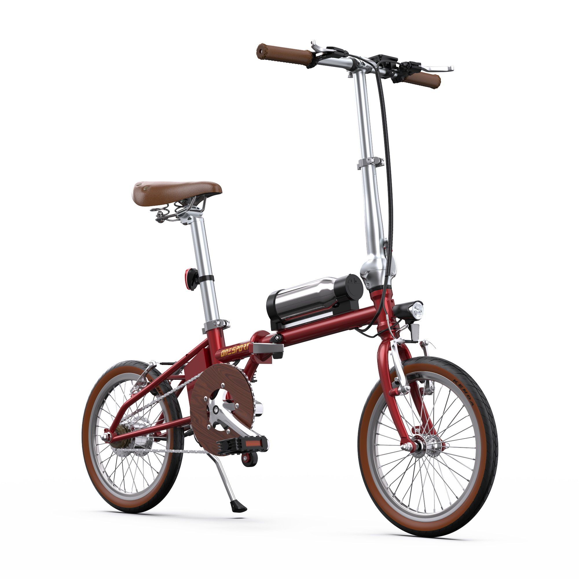 ONESPORT OT02 Bicicletta elettrica pieghevole da 16" con motore da 250W e batteria da 36V 5.2Ah