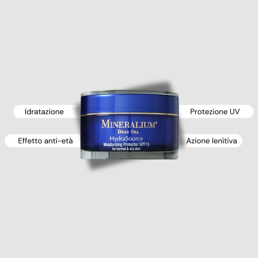 Mineralium - Crema idratante SPF15 per pelle secca