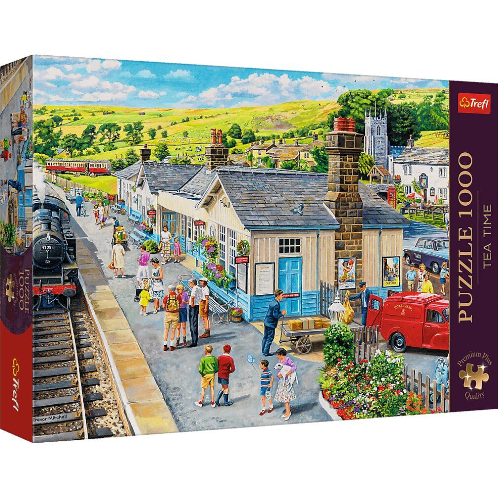 trefl Puzzle Premium Plus Tea Time: Stazione ferroviaria 1000 pezzi