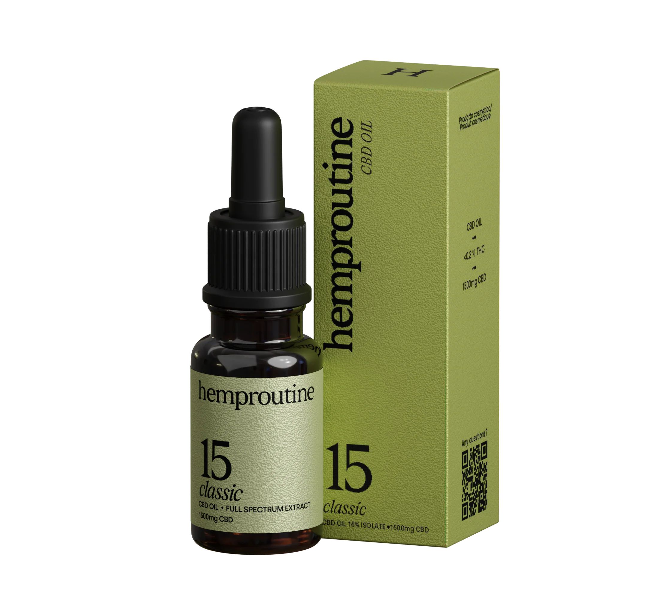 HEMPROUTINE Olio di CBD a spettro completo 15%