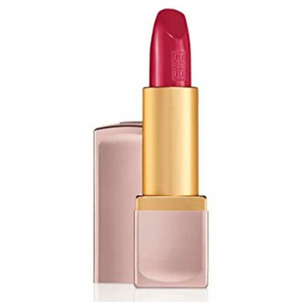 Rossetto rosa e oro, rosso. Logo Elizabeth Arden sul rossetto.