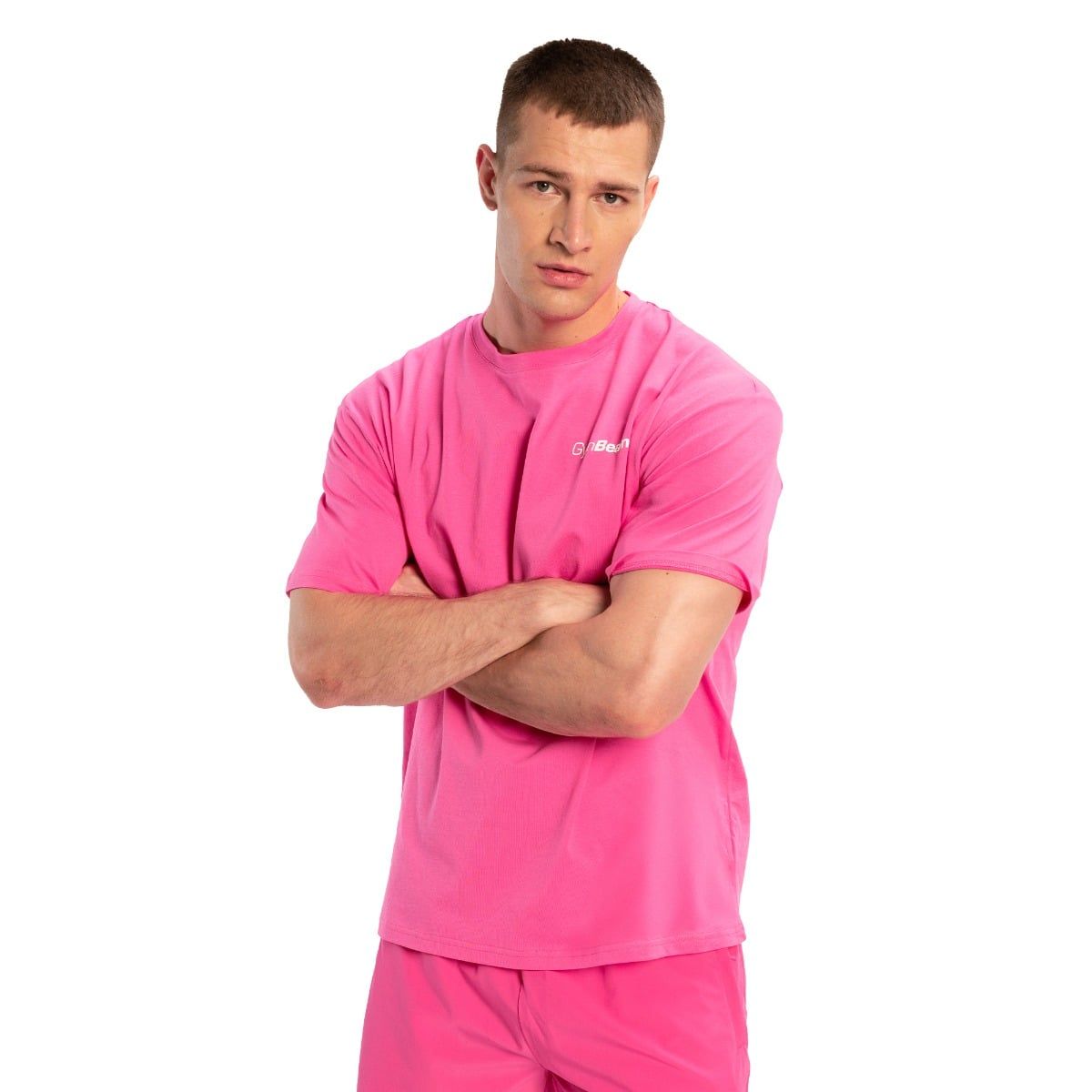 GymBeam T-shirt uomo oversize Limitless Dragonfruit
