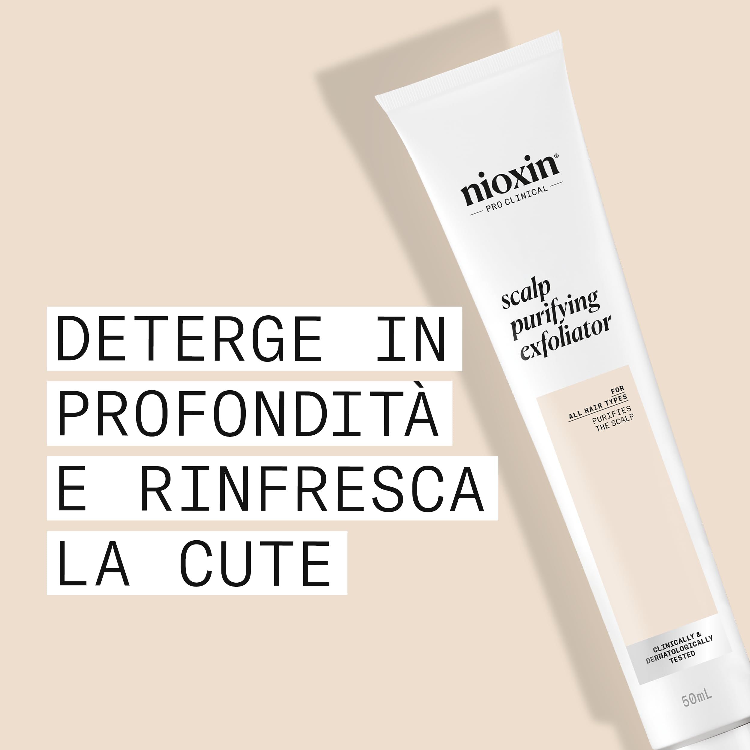 Nioxin Scalp Purifying Exfoliator – Esfoliante purificante per cute, 50 ml.