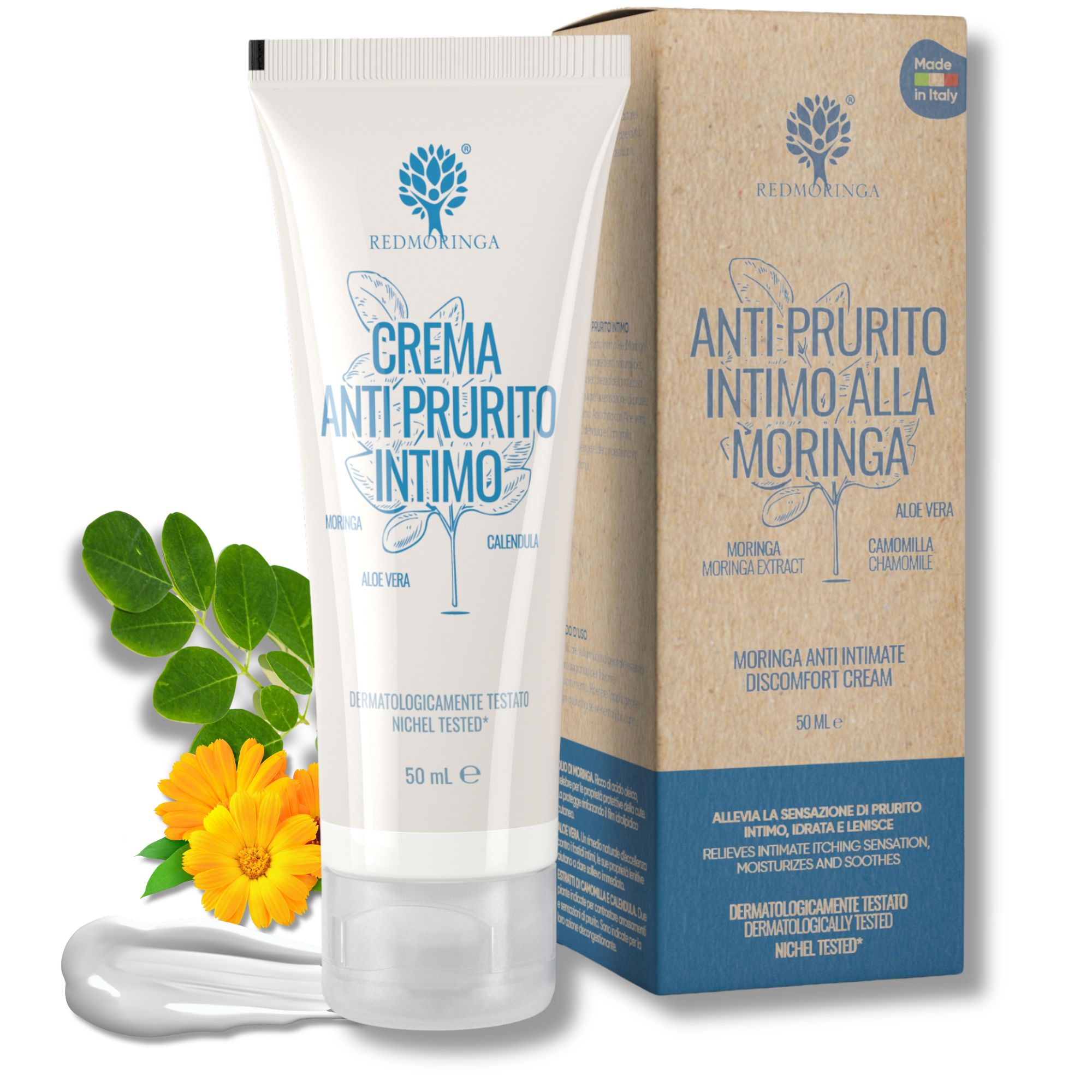 RedMoringa Crema Intima Lenitiva alla Moringa – Idratante e Protettiva