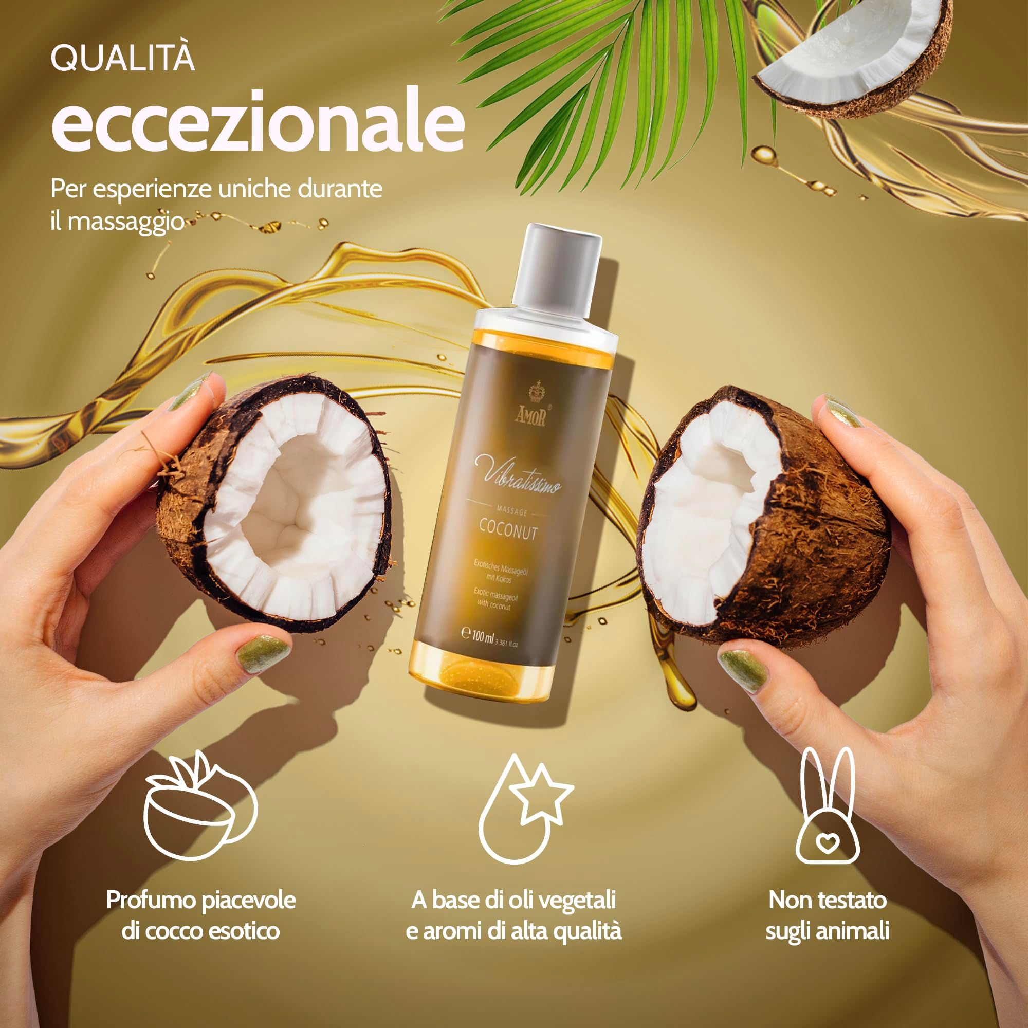 Vibratissimo Olio da Massaggio Coconut