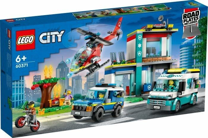 LEGO City Quartier Generale Veicoli d'Emergenza