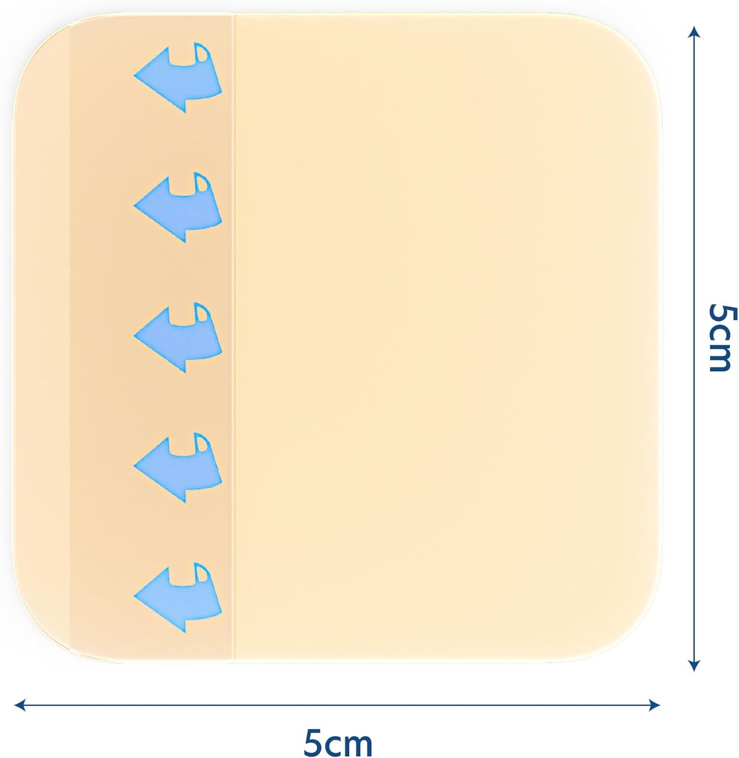 Medicazione idrocolloidale extra sottile 5 cm x 5 cm Cutiderm