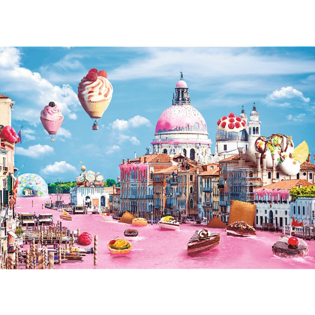 trefl Puzzle Funny Cities: süßes Venezia 1000 pezzi