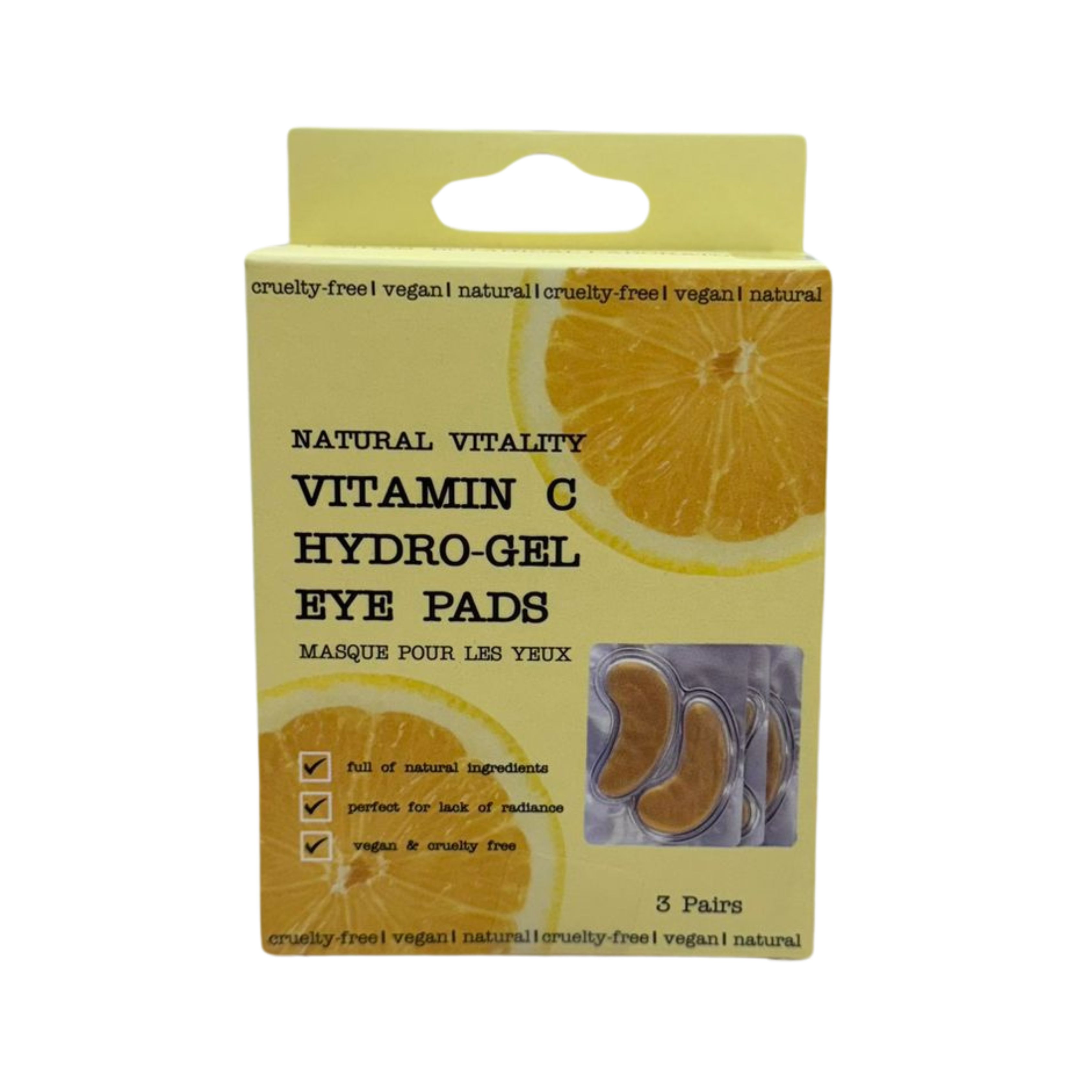 London Botanical Laboratories Vitamin C Hydro-Gel Eye Pads, 3 paia, confezione.