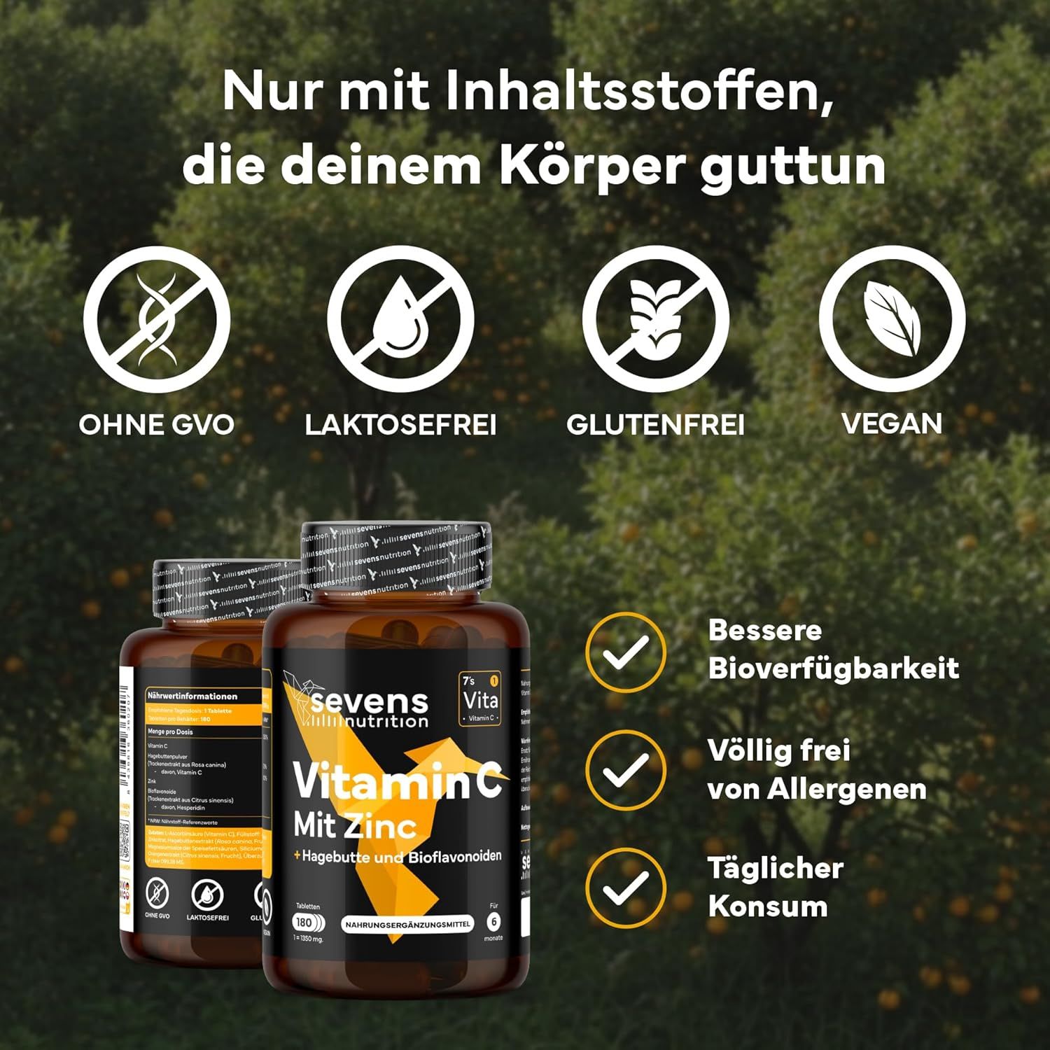 SEVENS NUTRITION Compresse di Vitamina C