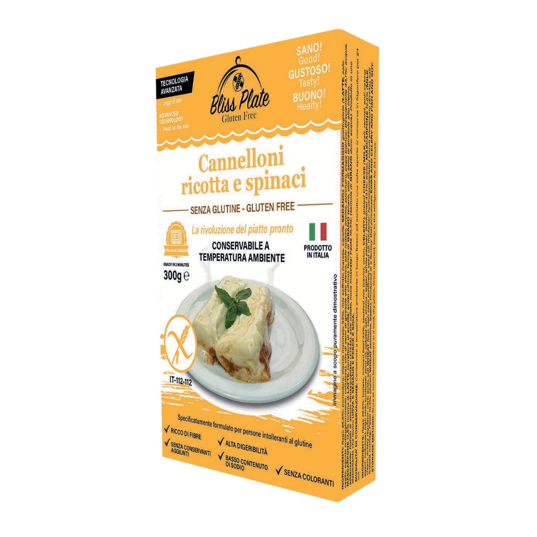 Cannelloni Ricotta e Spinaci Senza Glutine - Bliss Plate