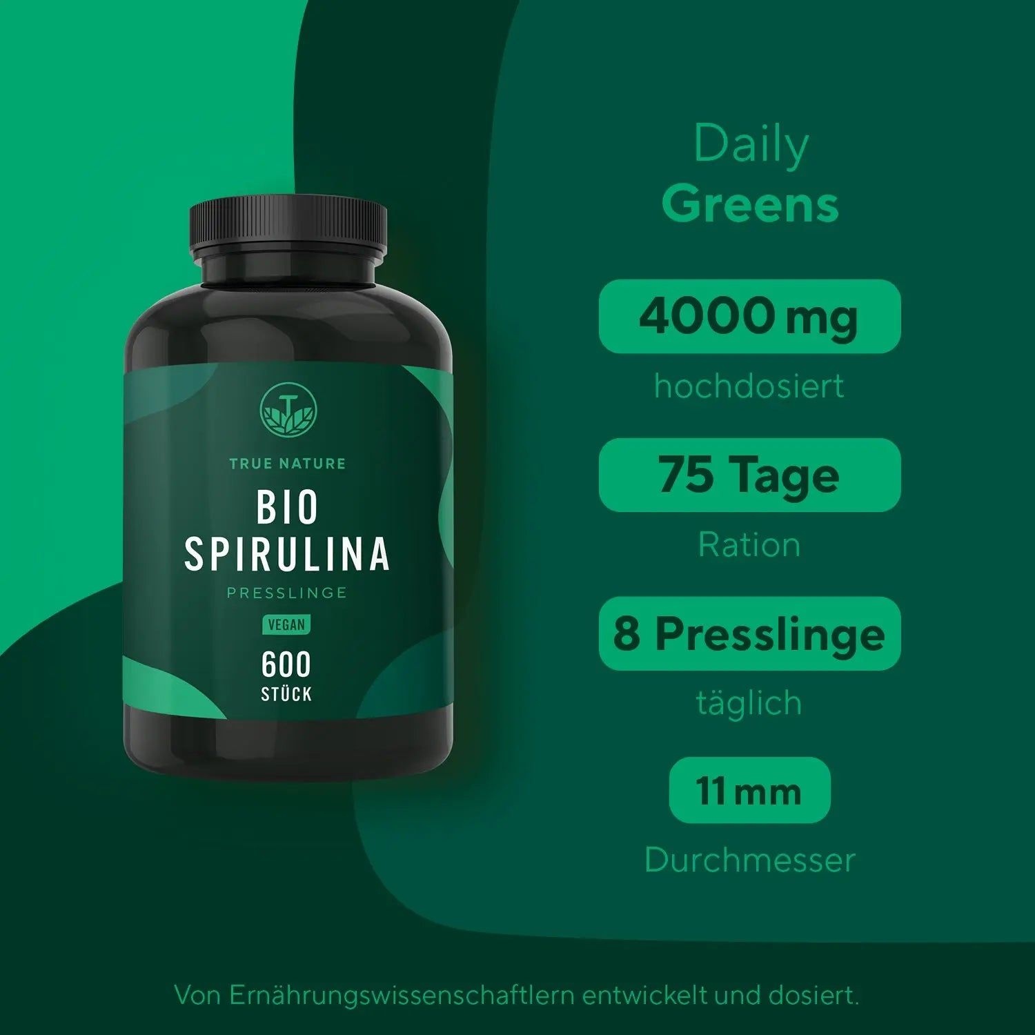 TRUE NATURE® Spirulina Bio Compresse