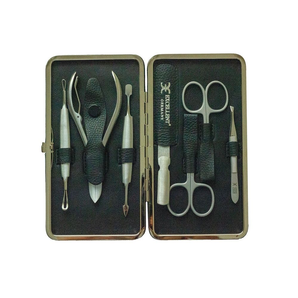 Excellent Astuccio manicure 7 pezzi con custodia in metallo