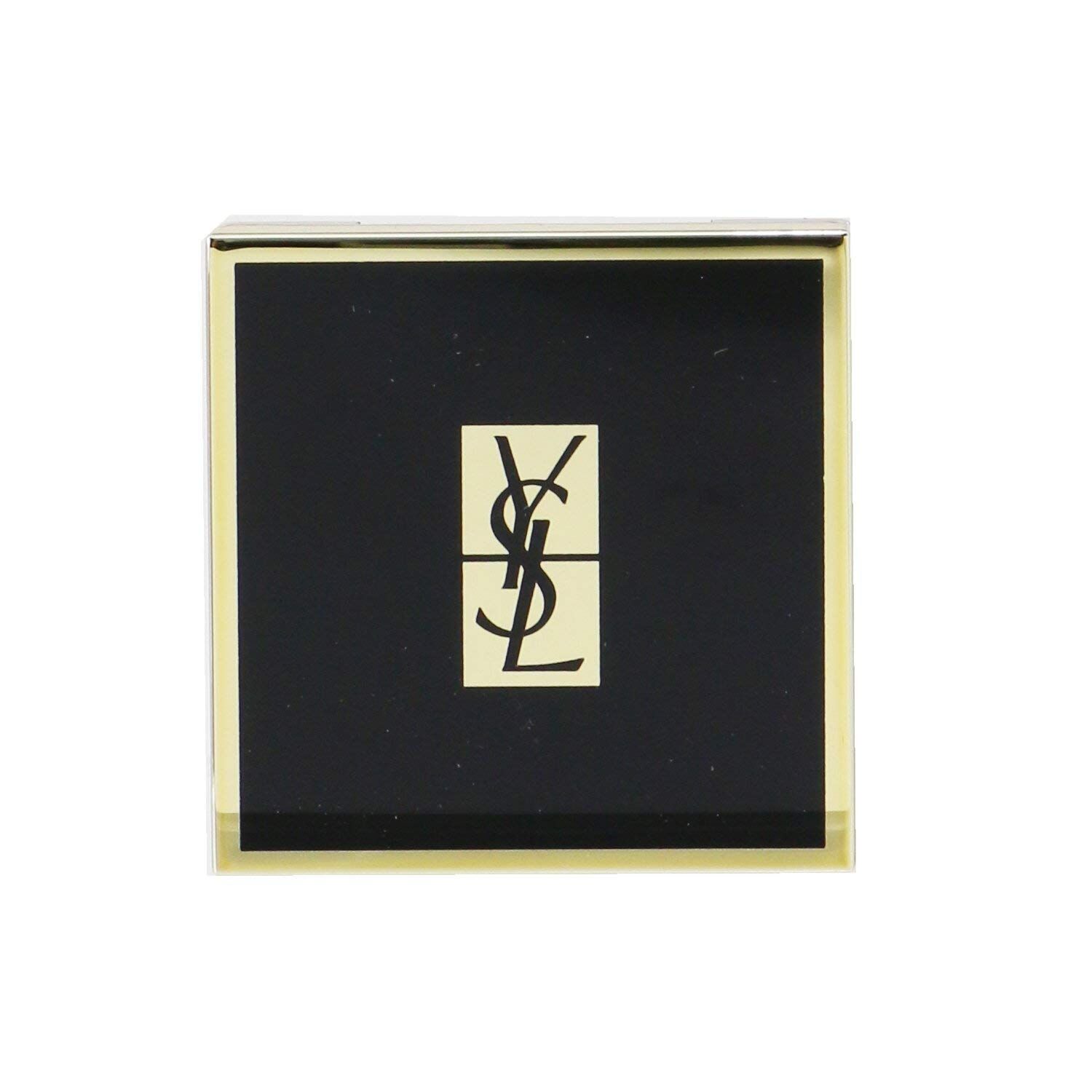 Ombretto Yves Saint Laurent. Coperchio nero con logo dorato. Cornice dorata.