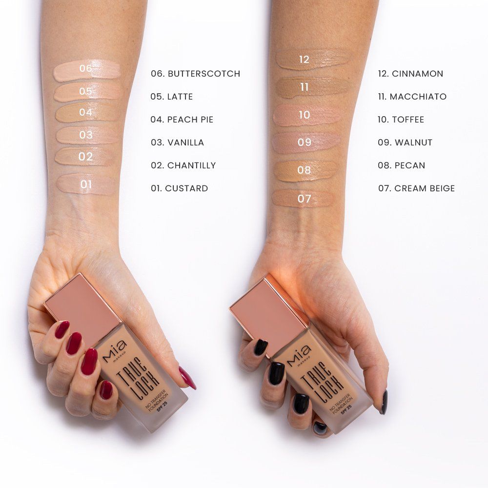 Mia Makeup True Lock fondotinta no transfer a lunga tenuta, SPF25