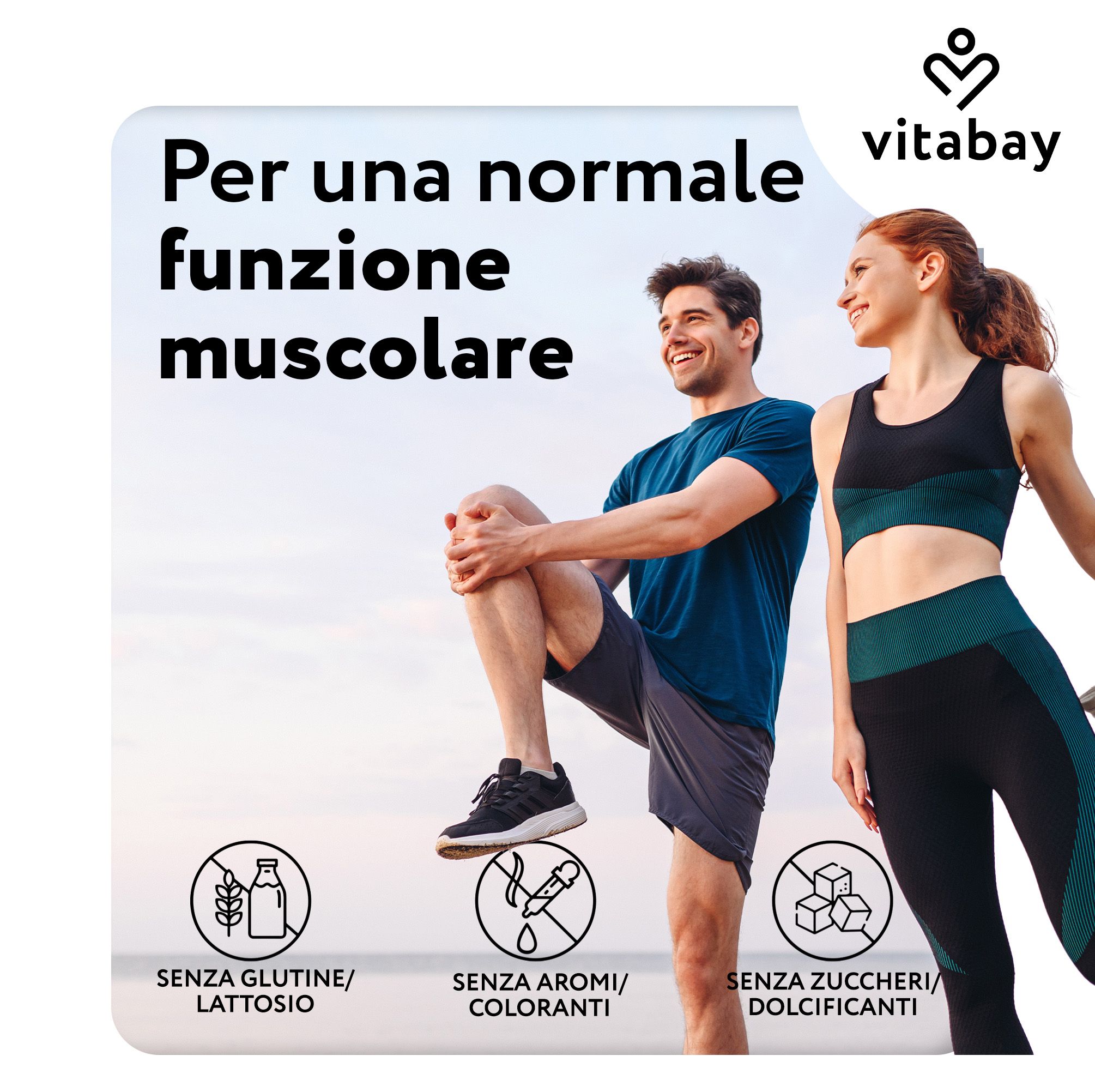 Vitabay Calcio Citrato: 1000mg per capsula, senza additivi, testato in Germania.