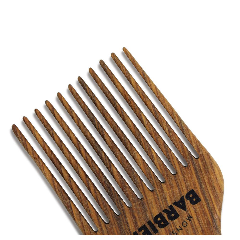 Monsieur BARBIER - Pettine afro al sandalo per barba e capelli