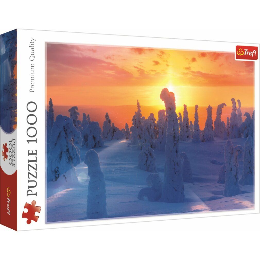 Scatola puzzle con paesaggio. Marca Trefl. 1000 pezzi. Puzzle della natura finlandese.