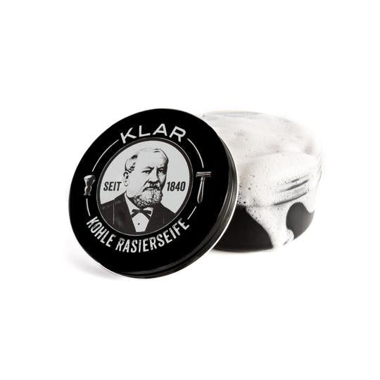 Klar-Seifen - Sapone da Barba Carbone Attivo (senza olio di palma)